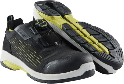 Blåkläder CRADLE Veiligheidsschoen 2442 | Zwart/High Vis Geel | Maat 43 - 7330509826065