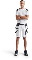 Blåkläder Schildersshort met 4-weg stretch 10881645 | Wit/Donkergrijs | Maat 46 - 7330509750117-2