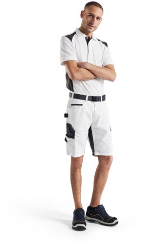 Blåkläder Schildersshorts met stretch 10941330 | Wit/Donkergrijs | Maat 60 - 7330509748473-2