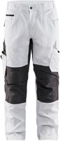 Blåkläder schilderswerkbroek met stretch 10951330 | Wit/Donkergrijs | Maat 54 - 7330509658673