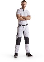 Blåkläder schilderswerkbroek met stretch 10951330 | Wit/Donkergrijs | Maat 58 - 7330509658697-2