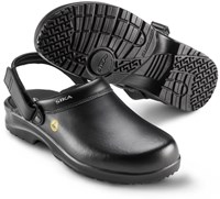 SIKA Fusion Clog ESD m. hielriempje OB SRC - 19467 Zwart | Zwart | Maat 38 - 5703617108248