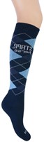 Stapp Horse Kniekous Ruit 33600 | Grijs Marine Blauw 212 | Maat 35 - 8719534096312