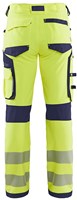 Blåkläder High-Vis werkbroek met 4-weg stretch zonder spijkerzakken 11971642 | High Vis Geel/Marineblauw | Maat 60 - 7330509840290-2