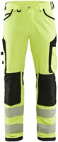 Blåkläder High-Vis werkbroek met 4-weg stretch zonder spijkerzakken 11971642 | High Vis Geel/Zwart | Maat 56 - 7330509840566