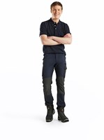 Blåkläder Service werkbroek met 4-weg stretch 14221645 | Donker marineblauw/Zwart | Maat 48 - 7330509734476-2