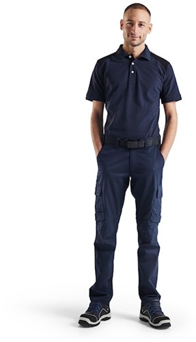 Blåkläder Industrie werkbroek stretch 14441832 | Donker marineblauw/Zwart | Maat 44 - 7330509756072-2