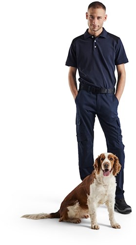 Blåkläder Industrie werkbroek stretch met kniezakken 14481832 | Donker marineblauw/Zwart | Maat 60 - 7330509758908-2