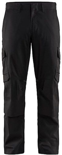 Blåkläder Industrie werkbroek stretch met kniezakken 14481832 | Zwart | Maat 58 - 7330509759882