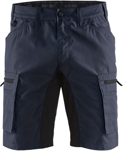 Blåkläder Service short stretch 14491845 | Donker marineblauw/Zwart | Maat 52 - 7330509535790