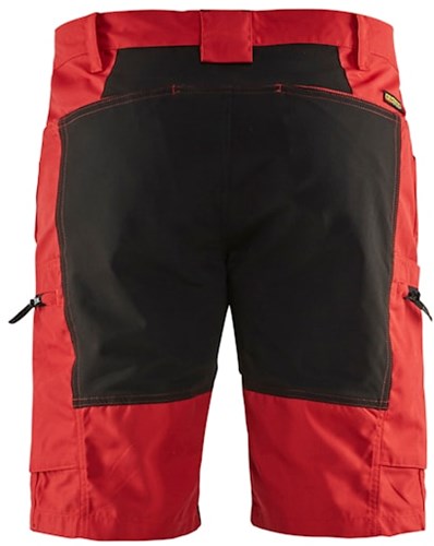 Blåkläder Service short stretch 14491845 | Rood/Zwart | Maat 48 - 7330509586662-2