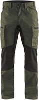 Blåkläder Service werkbroek met stretch 14591845 | Army Groen/Zwart | Maat 54 - 7330509497913