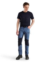 Blåkläder Service werkbroek met stretch 14591845 | Gevoelloos blauw/Donkerblauw | Maat 58 - 7330509781418-2