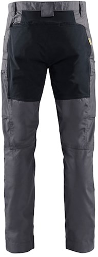 Blåkläder Service werkbroek met stretch 14591845 | Medium Grijs/Zwart | Maat 48 - 7330509748787-2