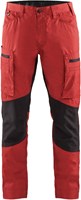 Blåkläder Service werkbroek met stretch 14591845 | Rood/Zwart | Maat 48 - 7330509498095