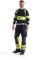 Blåkläder Multinorm werkbroek 14791514 | Marine/High-Vis Geel | Maat 64 - 7330509551752-2