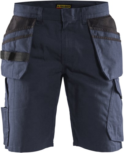 Blåkläder Service short met spijkerzakken 14941330 | Donker marineblauw/Zwart | Maat 52 - 7330509688755