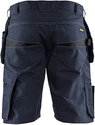 Blåkläder Service short met spijkerzakken 14941330 | Donker marineblauw/Zwart | Maat 52 - 7330509688755-2