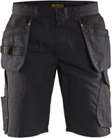Blåkläder Service short met spijkerzakken 14941330 | Zwart/High Vis Geel | Maat 54 - 7330509688960