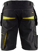 Blåkläder Service short met spijkerzakken 14941330 | Zwart/High Vis Geel | Maat 60 - 7330509688991-2
