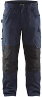Blåkläder Service werkbroek met stretch zonder spijkerzakken 14951330 | Donker marineblauw/Zwart | Maat 48 - 7330509544051
