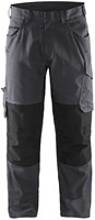 Blåkläder Service werkbroek met stretch zonder spijkerzakken 14951330 | Medium Grijs/Zwart | Maat 50 - 7330509690109