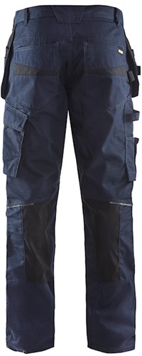 Blåkläder Service werkbroek met stretch en spijkerzakken 14961330 | Donker marineblauw/Zwart | Maat 52 - 7330509548349-2