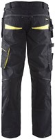 Blåkläder Service werkbroek met stretch en spijkerzakken 14961330 | Zwart/High-Vis Geel | Maat 52 - 7330509548622-2