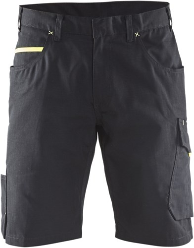 Blåkläder Service short 14991330 | Zwart/High Vis Geel | Maat 44 - 7330509549636