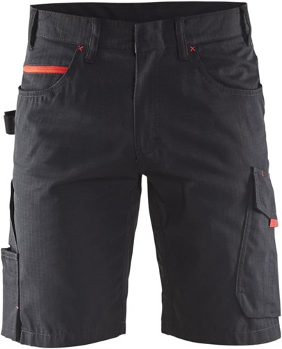 Blåkläder Service short 14991330 | Zwart/Rood | Maat 60 - 7330509549827