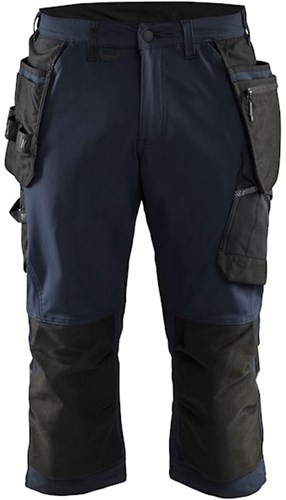 Blåkläder Piraatbroek 4-weg stretch 15211645 | Donker marineblauw/Zwart | Maat 48 - 7330509833582