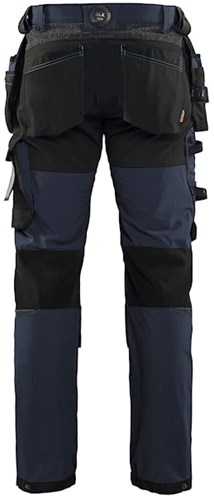 Blåkläder Werkbroek met 4-weg stretch 15221645 | Donker marineblauw/Zwart | Maat 60 - 7330509723500-2