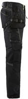 Blåkläder Werkbroek met 4-weg stretch 15221645 | Zwart/High-Vis Geel | Maat 52 - 7330509723982-3