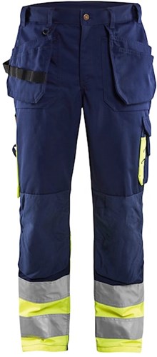 Blåkläder Werkbroek High-Vis 15291370 | Marine/High-Vis Geel | Maat 62 - 7330509291610
