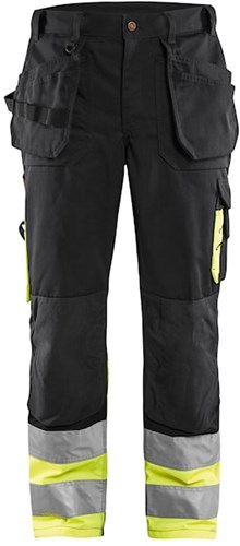Blåkläder Werkbroek High-Vis 15291860 | Zwart/High-Vis Geel | Maat 46 - 7330509339374