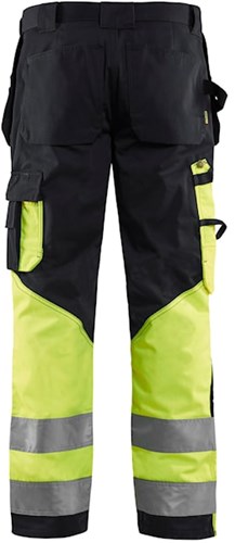 Blåkläder Werkbroek High-Vis 15291860 | Zwart/High-Vis Geel | Maat 52 - 7330509339404-2