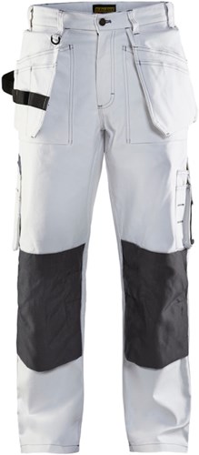 Blåkläder Schilders Werkbroek 15311210 | Wit/Donkergrijs | Maat 44 - 7330509755105