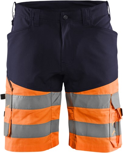 Blåkläder Short met stretch High-Vis 15411811 | Marineblauw/Oranje | Maat 52 - 7330509697658