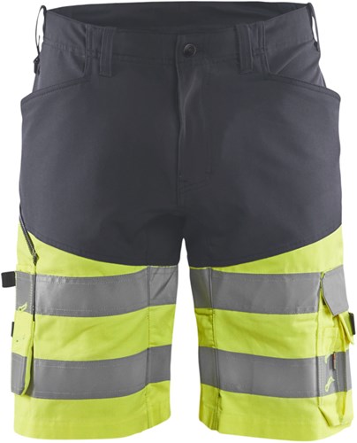 Blåkläder Short met stretch High-Vis 15411811 | Medium Grijs/High Vis Geel | Maat 50 - 7330509785737