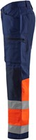 Blåkläder Werkbroek met stretch High-Vis 15511811 | Marineblauw/Oranje | Maat 52 - 7330509662960-3