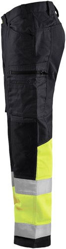 Blåkläder Werkbroek met stretch High-Vis 15511811 | Zwart/High-Vis Geel | Maat 52 - 7330509539866-3
