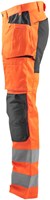 Blåkläder Werkbroek met stretch High-Vis 15521811 | High-Vis Oranje/Medium Grijs | Maat 62 - 7330509745991-3