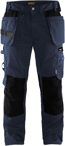 Blåkläder Werkbroek met spijkerzakken 15551860 | Donker marineblauw/Zwart | Maat C56 - 7330509590218