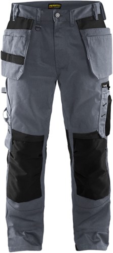 Blåkläder Werkbroek met spijkerzakken 15551860 | Grijs/Zwart | Maat C48 - 7330509590447
