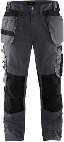 Blåkläder Werkbroek met spijkerzakken 15551860 | Medium Grijs/Zwart | Maat D84 - 7330509752760