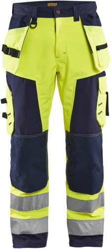 Blåkläder werkbroek softshell high-vis 15672517 | high vis geel/marineblauw | maat 56 - 7330509405550 afbeelding