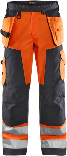 Blåkläder Werkbroek High-Vis 15681811 | High Vis Oranje/Medium Grijs | Maat 44 - 7330509746370