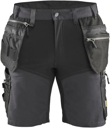 Blåkläder Short met stretch 15981860 | Medium Grijs/Zwart | Maat 50 - 7330509838396