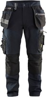 Blåkläder Werkbroek met stretchpanelen en spijkerzakken 15991343 | Donker marineblauw/Zwart | Maat 50 - 7330509692882