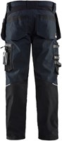 Blåkläder Werkbroek met stretchpanelen en spijkerzakken 15991343 | Donker marineblauw/Zwart | Maat 60 - 7330509692936-2